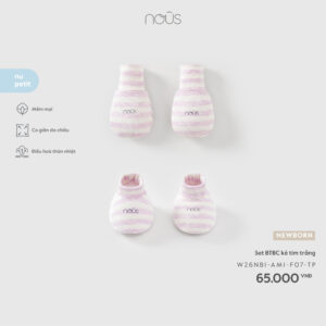 Set BTBC kẻ tím trắng F07